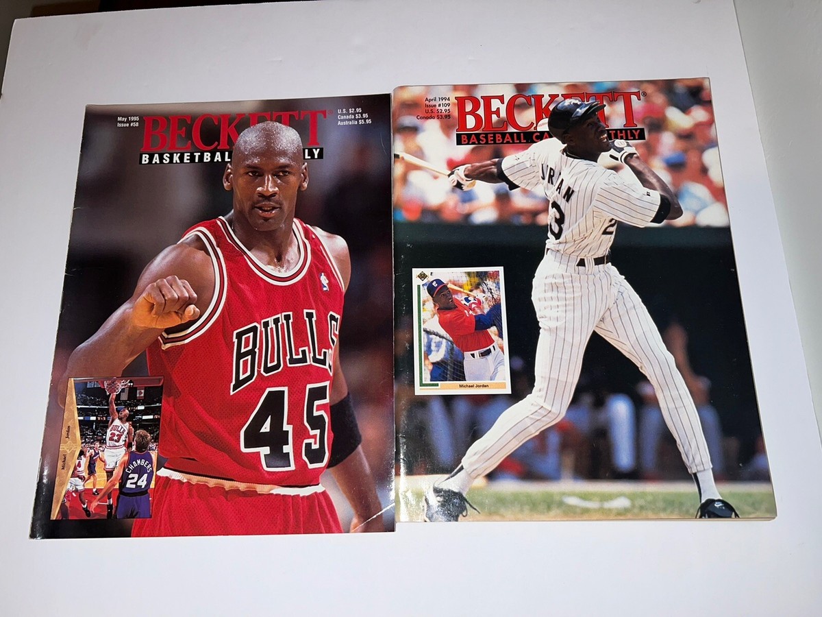MICHAEL JORDAN LOT (2) BECKETS CARD PRICE GUIDE BASKETBALL/BASEBALL SUPER 