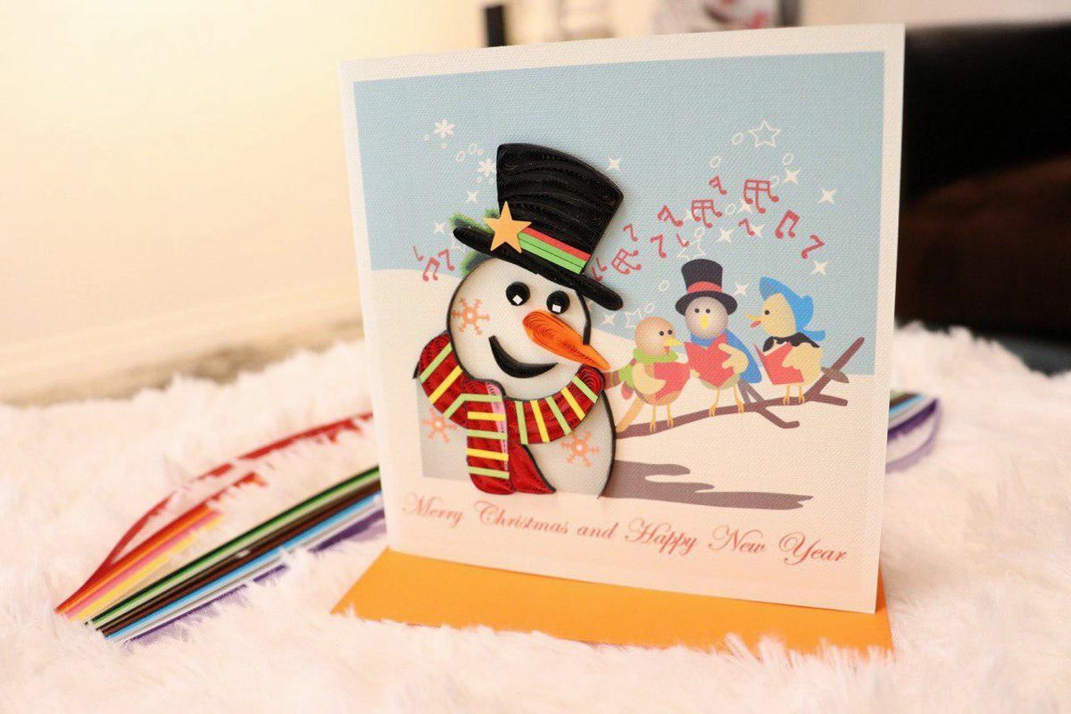 Homemade Christmas Cards Snowman
