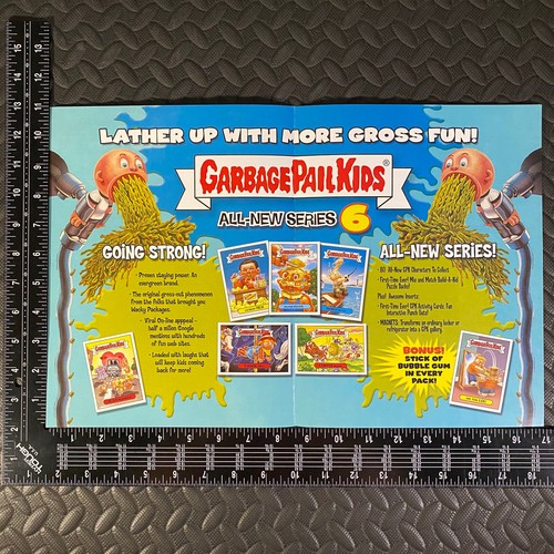 GARBAGE PAIL KIDS ANS6 2007 DEALER BROCHURE FLYER SELL SHEET ALL-NEW SERIES 6 - Picture 2 of 3