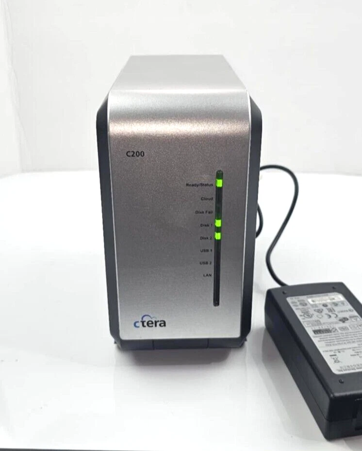 Ctera C200 CT-C200 Cloud Desktop Storage W/ 2bay-*8TB Storage included!* - Image 2 of 4