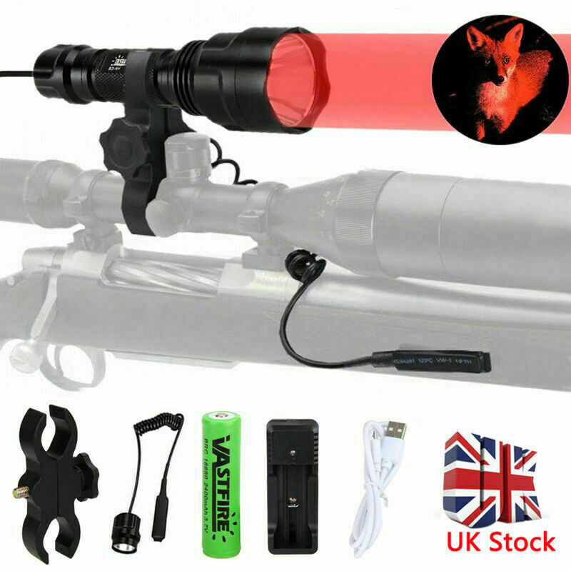 8000LM lamp scope mount gun light lamping hunting air rifle torch