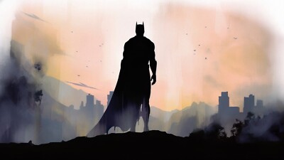 A4 Größe Batman Poster Druck Wandbild Wohndeko Männerhöhle Kinder Geschenke