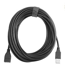 30FT USB 2.0 Extension Cable High Speed A Male to Female Extender Adapter Black