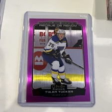 2022-23 OPC PLATINUM TYLER TUCKER MATTE PINK SP RC PARALLEL #278 STL BLUES!
