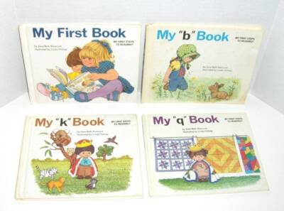 Lot of 4 My First Steps to Reading by Jane Belk Moncure First Book B K Q 1980's