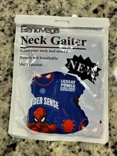 Brand New ~ Never Opened ~ Genovega Neck Gaiter ~ Kids Boys Spiderman ~ Durable