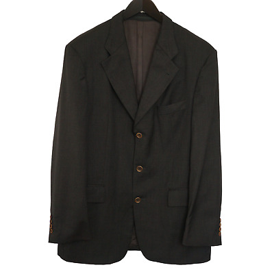 Men HUGO BOSS Blazer Grey Wool Loro Piana Size EU54 UK/U44 QEA1017 | eBay