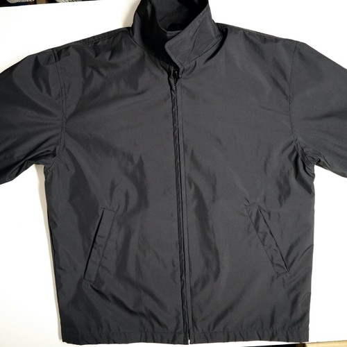 BOSTON OUTFITTERS mens jacket s M, charcoal dark gray, zipper front, windbreaker - Picture 10 of 12
