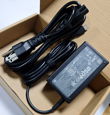 Genuine OEM 65W HP USB-C Type-C Adapter Charger L67440-001 L65505-002 EliteBook