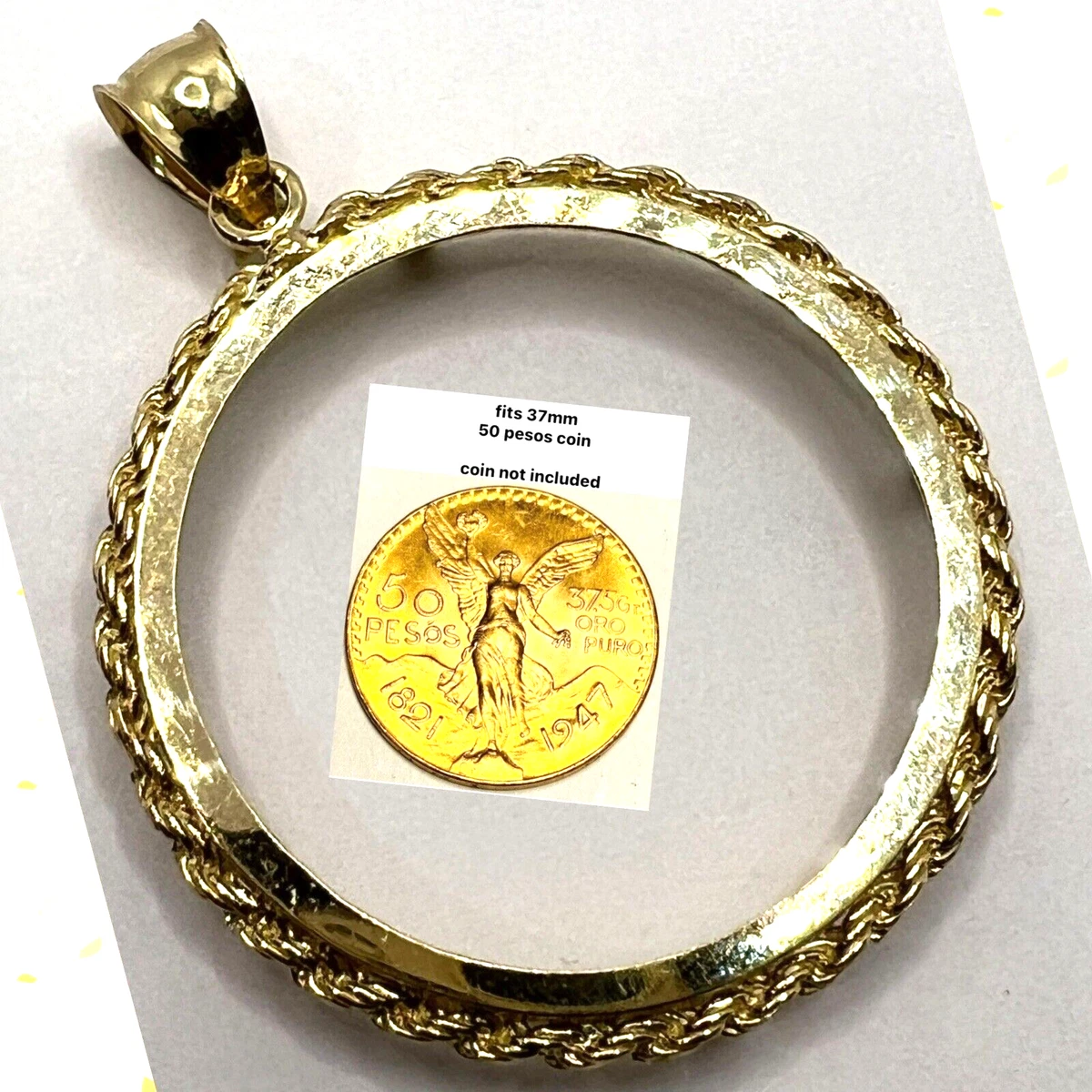 Coin clearance frame pendant