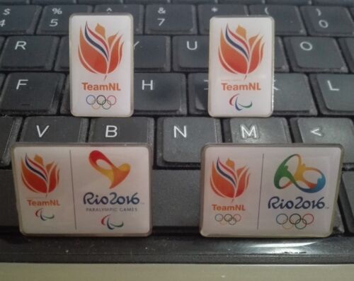 2016 RIO OLYMPIC PARALYMPIC NETHERLANDS NOC TEAM NL COMPLETED 4 PINS