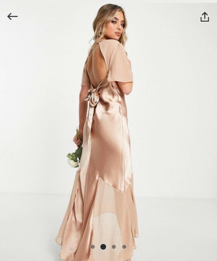 Bridesmaid Satin Dress Topshop Topshop Bridesmaid Tie Back Satin