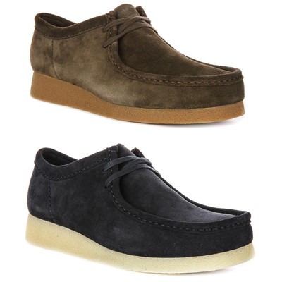 Clarks Wallabee Evo weicher Wildleder Kreppsohle Chukka Schuh marineblau Herren UK 7   12