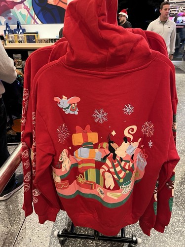 2024 Disney Parks Christmas Mickey Mouse & Friends Hoodie Sweatshirt L XL XXL - Picture 3 of 6