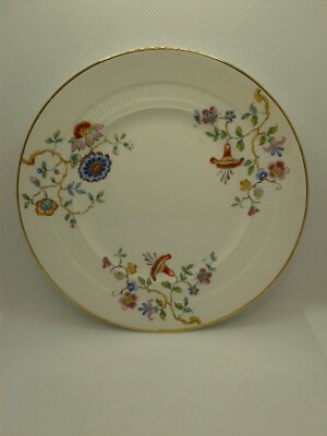 6'' bread plate marked National Dinner Ware Rose Marie No. 256