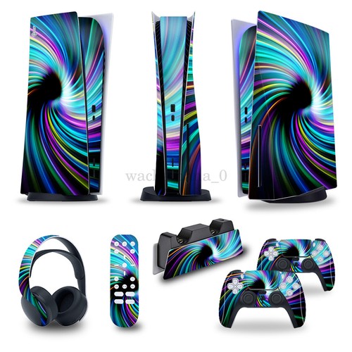 5-in-1 Skin For PS5 PlayStation 5 Disc Version Game Console Wrap Sticker Au! - Picture 28 of 44