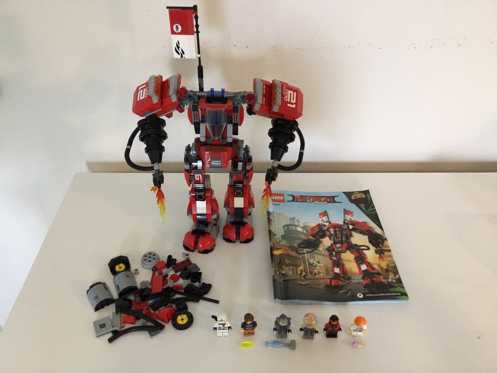 LEGO The LEGO Ninjago Movie: Fire Mech (70615) - 95% Complete - Read Description