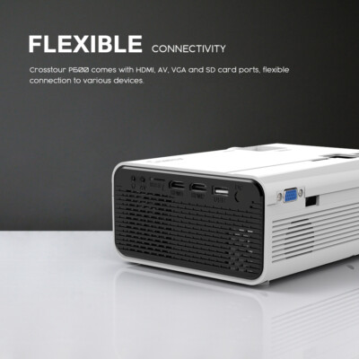 Genuine 1080P Crosstour P600 Mini Video Projector Portable Movie