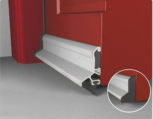 door deflector draught weather bar exterior rain weatherbar window excluder fixing concealed