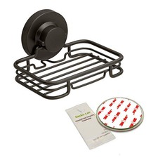 Soap Dish Suction mounting Bath soap bar Holder for Bathroom, Metal Bath
