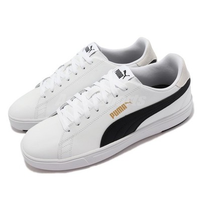 Puma Serve Pro Lite White Black Gold Men Classic Casual Shoes 374902-08