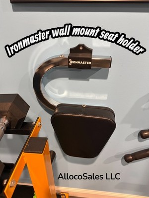 Ironmaster Super Bench Seat Holder Wall Mount V1 & V2   Gym Organizer