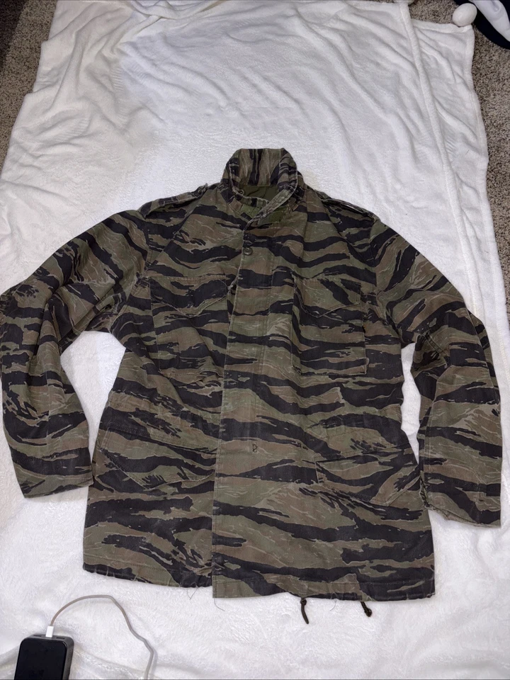 Vintage Usa Made Alpha Industries Camouflage Jacket With Hood - Image 2 of 4