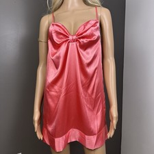 Vintage Y2K New Victoria s Secret Satin Slip Dress Chemise Size Small Pink NOS