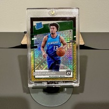 2020-21 Optic Jordan Nwora RC Choice Black & Gold Rated Rookie 8/8 Last One 1/1
