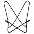 Butterfly Chair Frame Only Folding Steel Lounge Chair Stand Black Powder Coated