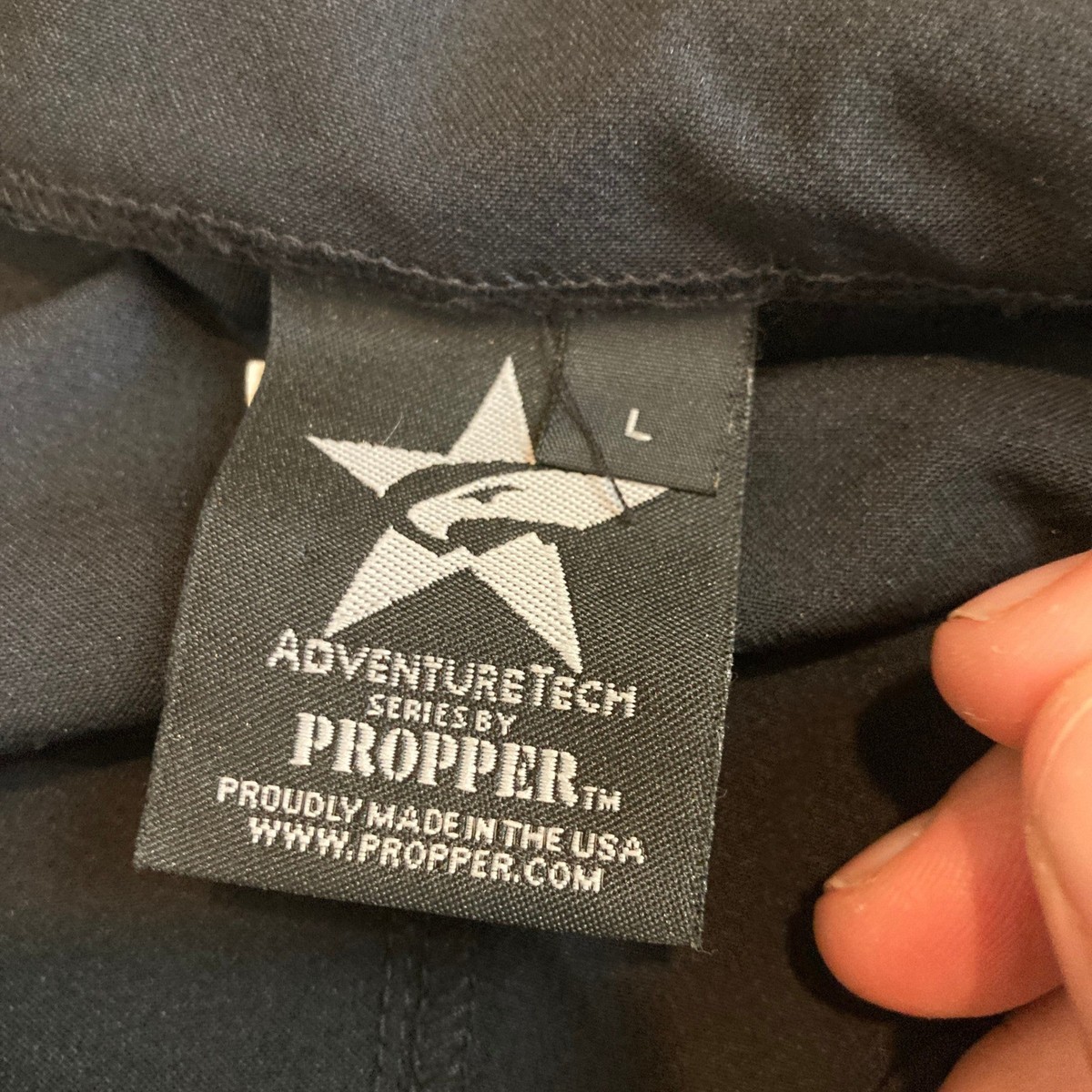 Propper Jacket Men L Adventure Tech Series Black Softshell Tactical Utility Zip View 2