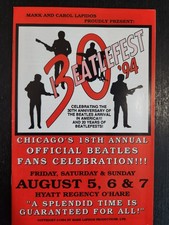 BEATLEFEST '94 PROGRAM 1994 CHICAGO 30TH ANNIVERSARY OF THE BEATLES IN THE USA