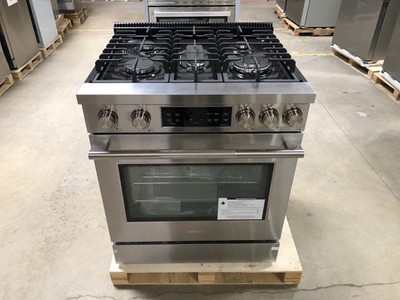 30 in. Gas Range, 5 Burners, Stainless Steel  (OPEN BOX, COSMETIC IMPERFECTIONS)