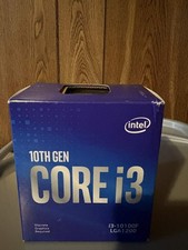 CPU 10th Gen Core i3 Intel i3-10100F LGA1200 Intel processor Not used