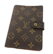 LOUIS VUITTON Monogram Agenda PM Tagesplaner Notizbuch H&uuml;lle Braun Gebraucht
