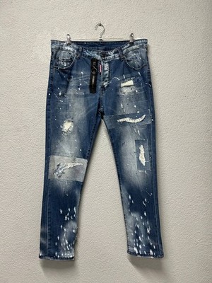 Dsquared2 slim jean mens jeans size EU 54 / W38 / XL made in Italy
