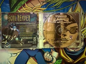 SEGA Dreamcast Launch Edition Home Console HKT-3020 Bundle Tested Tomb Raider