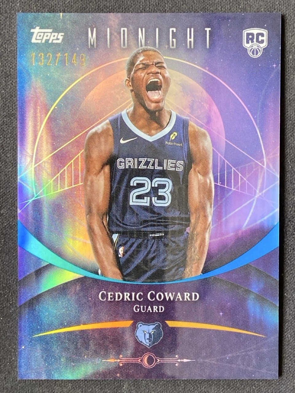 Cedric Coward 2025-26 Topps Midnight Morning Base RC /149 #71
