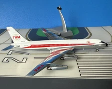 TWA Convair 880-22-1 N828TW Twin Globes, polished 1/200 diecast Inflight Models