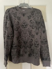DISNEY PARKS HAUNTED MANSION WALLPAPER PULLOVER SWEATSHIRT ADULT MEDIUM