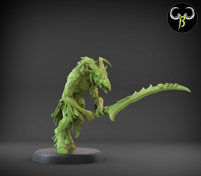 Beast Men Bird Warriors X10 28mm Fallen Beasts  Fantasy Monster Minion