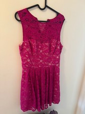 Pink lace dress size 12 