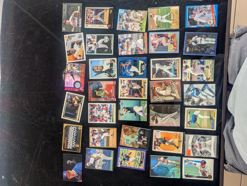 34 Different Card Lot Of Baseball Cards Vintage With Game Used Hof