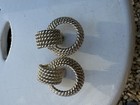 Poggi Paris Vintage Silver Tone Door Knocker Earrings 1.5” — photo 2
