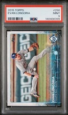2015 Topps #250 Evan Longoria PSA 9 Mint; Tampa Bay Rays MLB