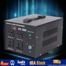 Heavy Duty 3000W Voltage 220V-110V 110V-220V Step Up/ Down Transformer Converter