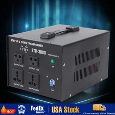 Heavy Duty 3000W Voltage 220V-110V 110V-220V Step Up/ Down Transformer Converter
