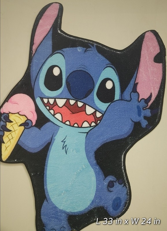 LILO & STITCH Ice Cream Custom Super Soft / Plush Fluffy Detailed Area Tuft Rug