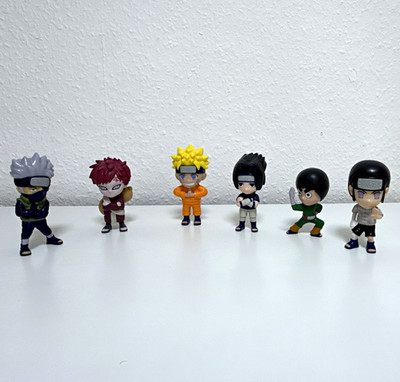 Naruto Sammelfiguren BG Set 6er: Naruto, Sasuke, Kakashi, Gaara, Rock Lee