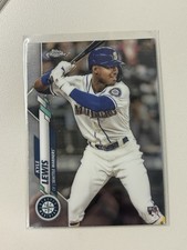 2020 Topps Chrome Baseball MLB Kyle Lewis Seattle Mariners Rookie Card #186. rookie card picture